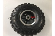4.10- 4" Inch Wheel Rim + Tyre Tire 49cc Mini Quad Bike ATV Buggy 12mm Bearings