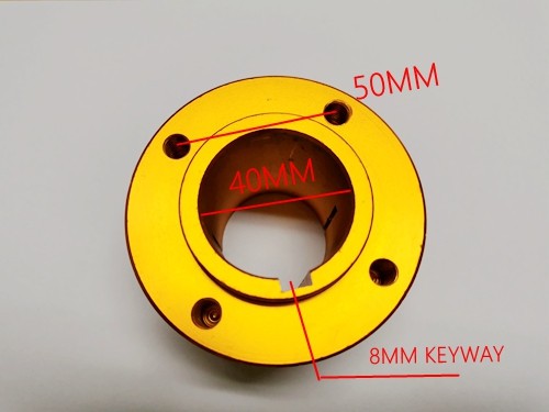 GO KART TRIKE SPROCKET DISC CARRIER HUB 40MM AXLE WITH 8MM KEYWAY ALLOY 3 STUD