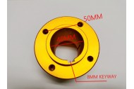 GO KART TRIKE SPROCKET DISC CARRIER HUB 40MM AXLE WITH 8MM KEYWAY ALLOY 3 STUD