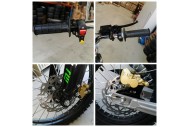 125CC PIT MOTOR DIRT BIKE TRAIL MOTOCROSS PRO KICK START 14/17 BIG WHEEL BLUE