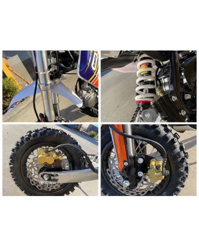 70cc Dirt Bike Trail Pit Bike Motor Electric Start Manual Junior Bike Kid Orange