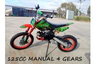2017 BIGFOOT 125CC PIT MOTOR DIRT BIKE TRAIL MOTOCROSS TERRAIN PRO KICK START BLACK