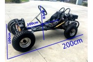 OFFROAD 9HP 270CC GO KART SINGLE SEAT ADULT BUGGY QUAD ATV SUSPENSION WET CLUTCH BLUE