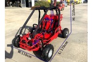 90cc Offroad Dune Buggy Quad ATV Teen Twin Seat Gokart Kids