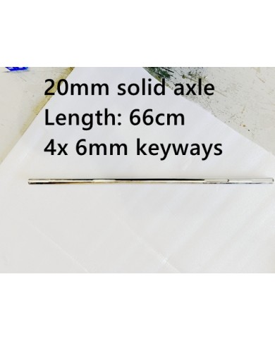 20MM 660mm 66cm GO KART TRIKE AXLE 6MM KEYWAYS SLIDER TRIKE SOLID AXLE