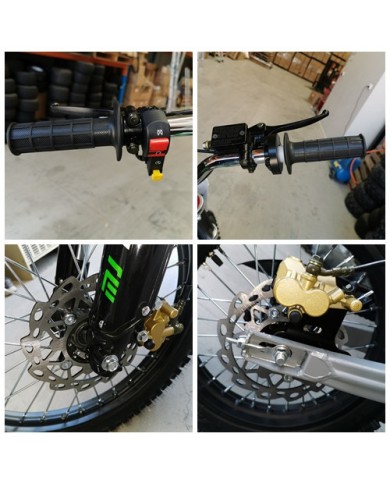 125CC PIT MOTOR DIRT BIKE TRAIL MOTOCROSS PRO KICK START 14/17 BIG WHEEL ORANGE