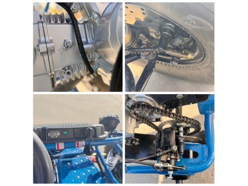 RAPTOR 150cc Semi Auto Buggy Teens & Adults Off Road Go Kart ATV Quad BLUE