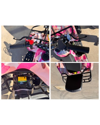 WILDFORCE49 49CC FARM QUAD BIKE ATV BUGGY KIDS 4 WHEELER HUASHENG 2-STROKE PINK