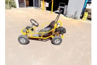 Brand New 49cc Mini Go Kart 4 Wheeler Kids 2 Stroke Buggy Quad Atv Yellow