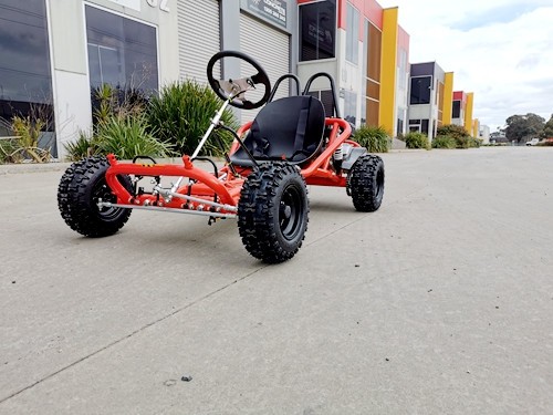 200cc 6.5HP Go Kart Wet Clutch Dune Buggy ATV Quad 4 Stroke Adult/Teen/Kid Sizes RED